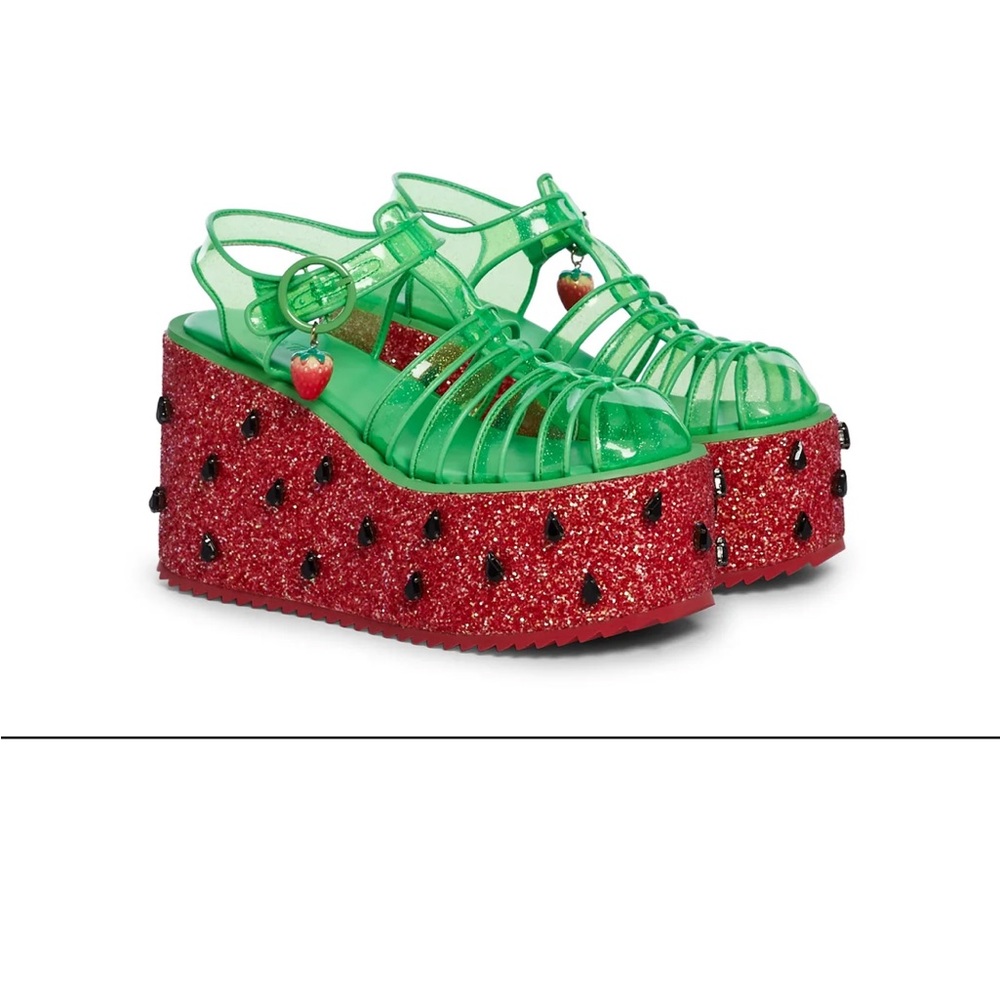Dolls Kill / Sugar Thrillz “Ripe for Love Platform Sandals”